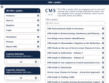 Tablet Screenshot of eguides.cmslegal.com